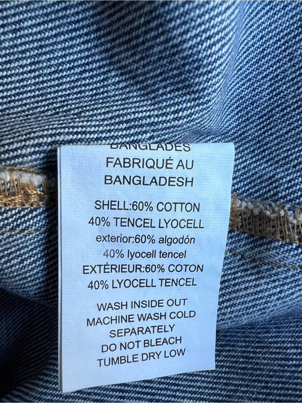 Michael Kors Denim Trench Jacket Women's Large Blue Double Breasted Jean Coat
